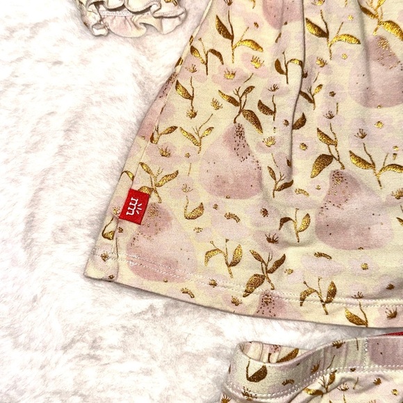 Magnetic Me Pearadise Dress with Ruffle Bottom Bloomers: size 0-3mos - Picture 11 of 12